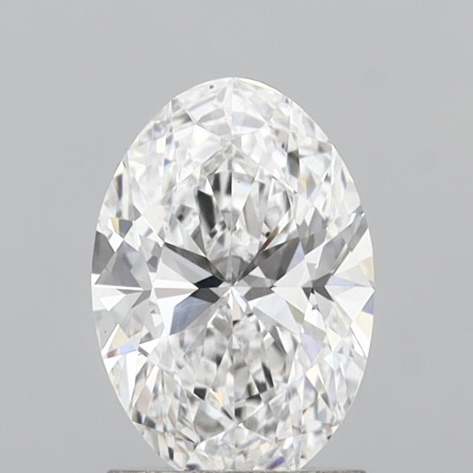 1.55 Carat Oval Shaped, Ideal Cut, D Color, VVS2 Clarity, IGI Certified Lab Grown Diamond
