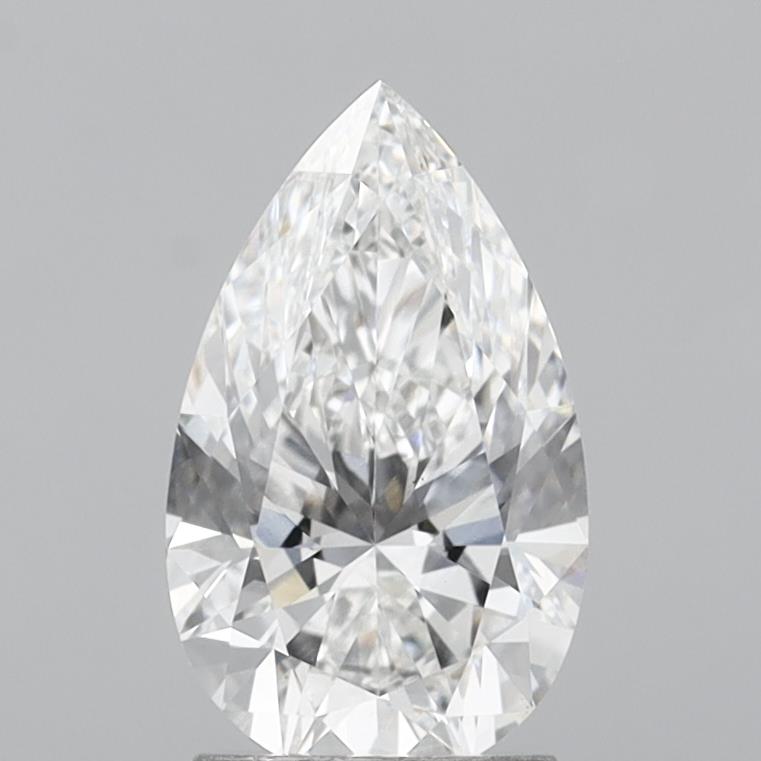 2.09 Carat Pear Shaped, Ideal Cut, E Color, VS1 Clarity, IGI Certified Lab Grown Diamond