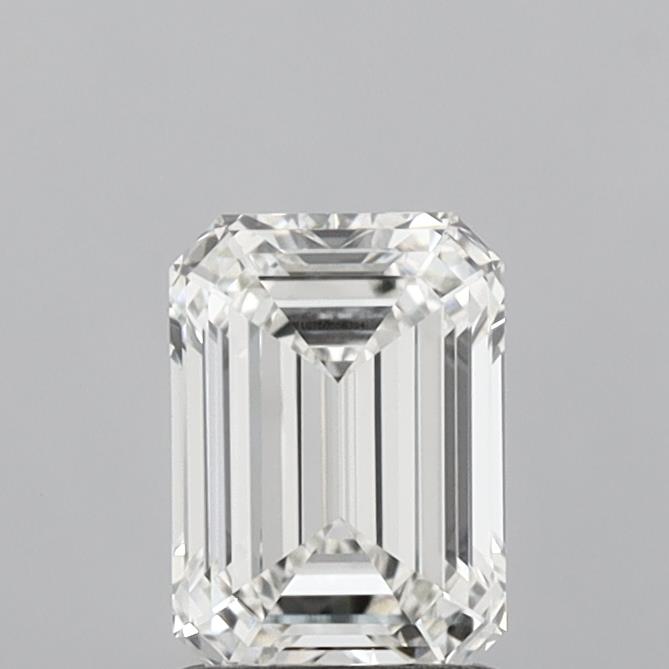 1.43 Carat Emerald Shaped, Ideal Cut, G Color, VS1 Clarity, IGI Certified Lab Grown Diamond