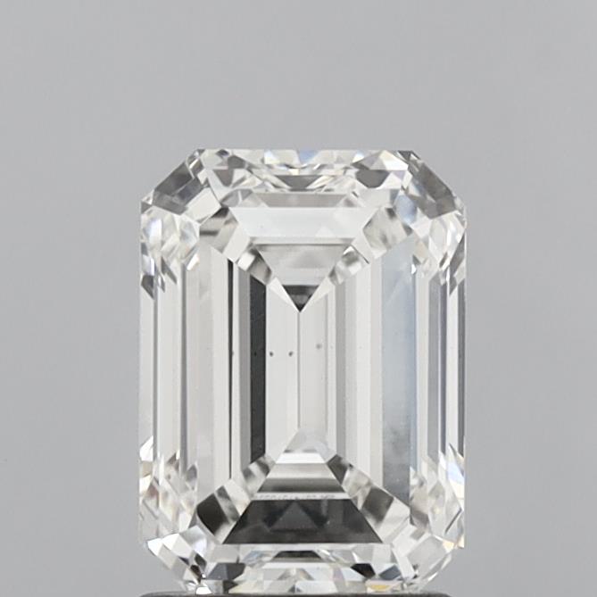 1.90 Carat Emerald Shaped, Ideal Cut, G Color, VS1 Clarity, IGI Certified Lab Grown Diamond