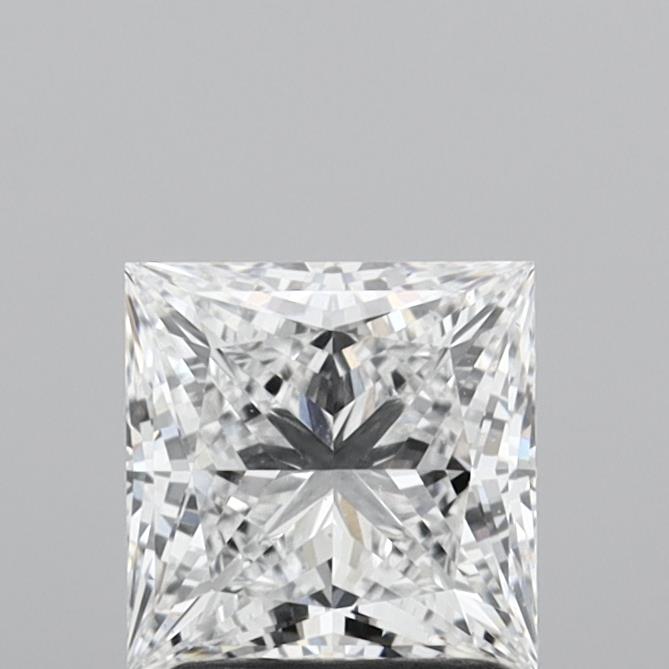 1.72 Carat Princess Shaped, Ideal Cut, D Color, VS1 Clarity, IGI Certified Lab Grown Diamond