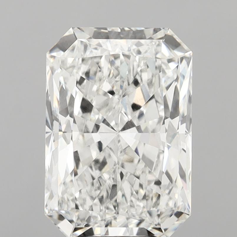 8.05 Carat Radiant Shaped, Ideal Cut, F Color, VVS2 Clarity, IGI Certified Lab Grown Diamond