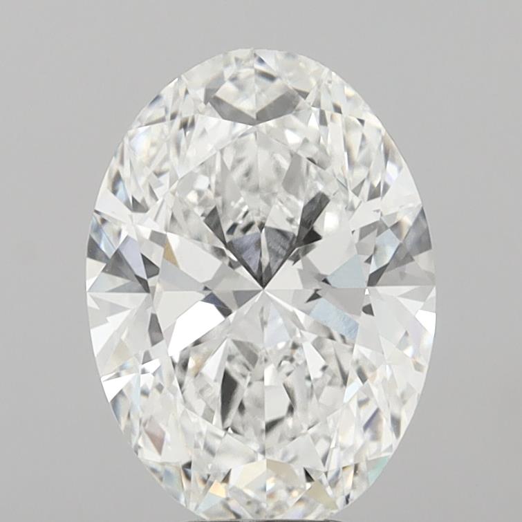 6.03 Carat Oval Shaped, Ideal Cut, E Color, VVS2 Clarity, IGI Certified Lab Grown Diamond