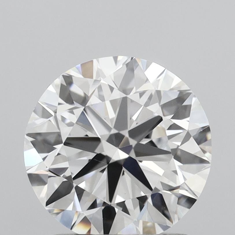1.37 Carat Round Shaped, Excellent Cut, D Color, VS2 Clarity, IGI Certified Lab Grown Diamond