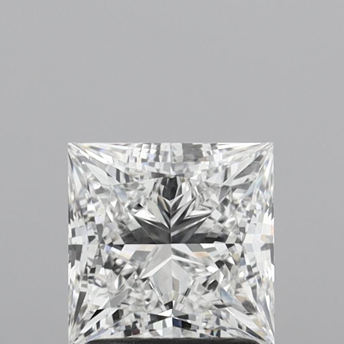 1.60 Carat Princess Shaped, Ideal Cut, D Color, VVS2 Clarity, IGI Certified Lab Grown Diamond
