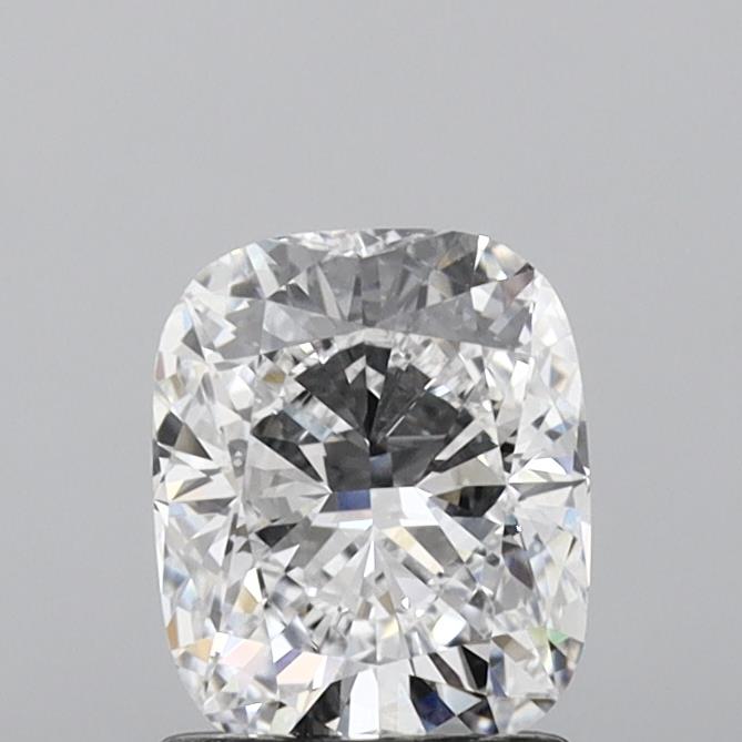 1.55 Carat Cushion Shaped, Ideal Cut, D Color, VS2 Clarity, IGI Certified Lab Grown Diamond