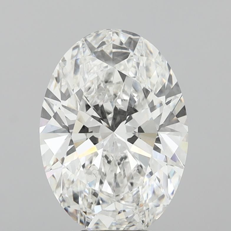 6.02 Carat Oval Shaped, Ideal Cut, E Color, VVS2 Clarity, IGI Certified Lab Grown Diamond