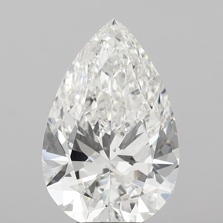 5.02 Carat Pear Shaped, Ideal Cut, F Color, VS1 Clarity, IGI Certified Lab Grown Diamond
