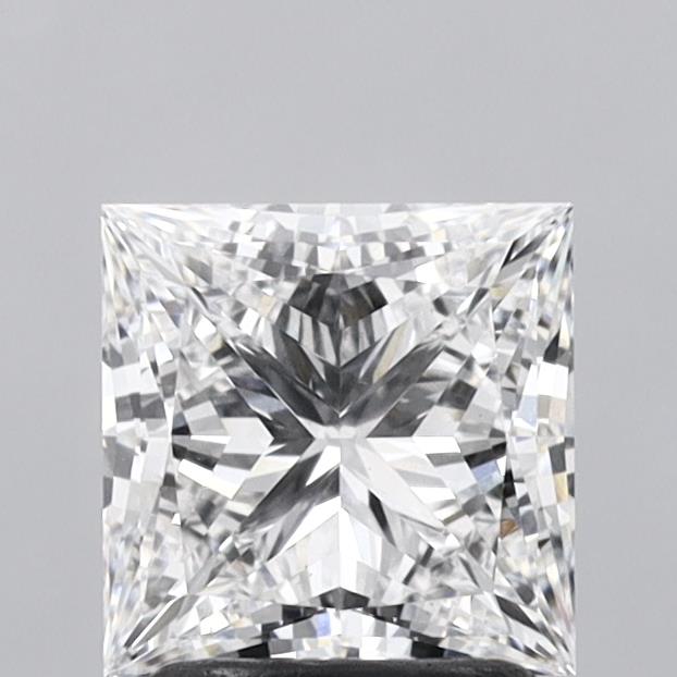 1.92 Carat Princess Shaped, Excellent Cut, E Color, VS1 Clarity, IGI Certified Lab Grown Diamond