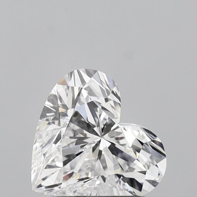 1.45 Carat Heart Shaped, Ideal Cut, D Color, VS1 Clarity, IGI Certified Lab Grown Diamond