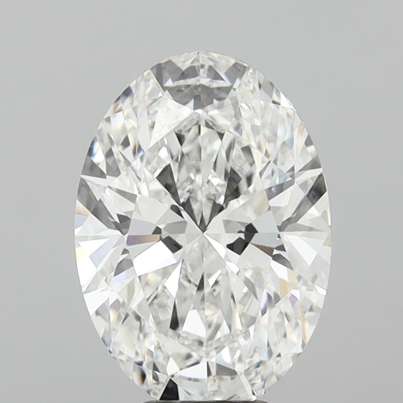 6.02 Carat Oval Shaped, Ideal Cut, E Color, VVS2 Clarity, IGI Certified Lab Grown Diamond