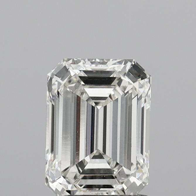 1.56 Carat Emerald Shaped, Ideal Cut, G Color, VS1 Clarity, IGI Certified Lab Grown Diamond