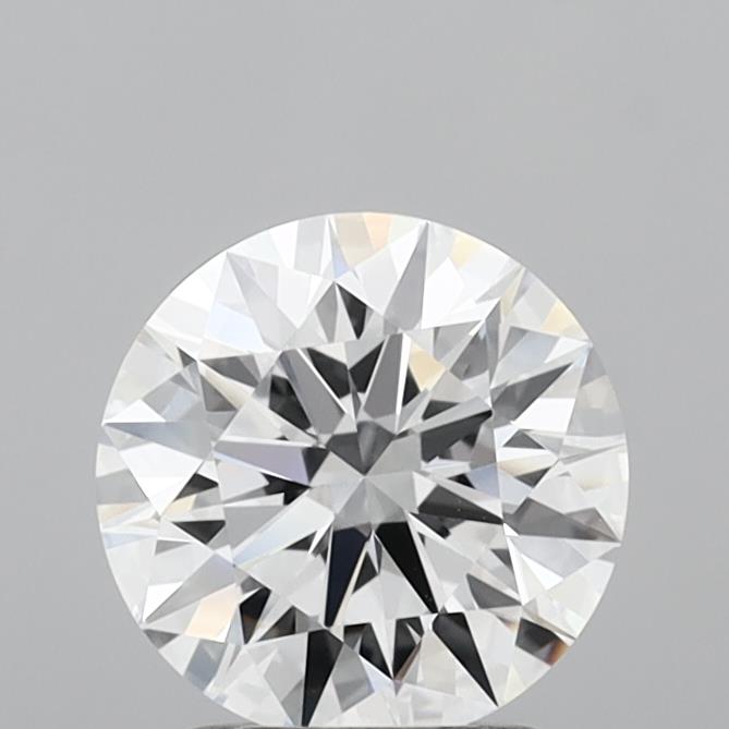 1.83 Carat Round Shaped, Ideal Cut, D Color, VVS2 Clarity, IGI Certified Lab Grown Diamond