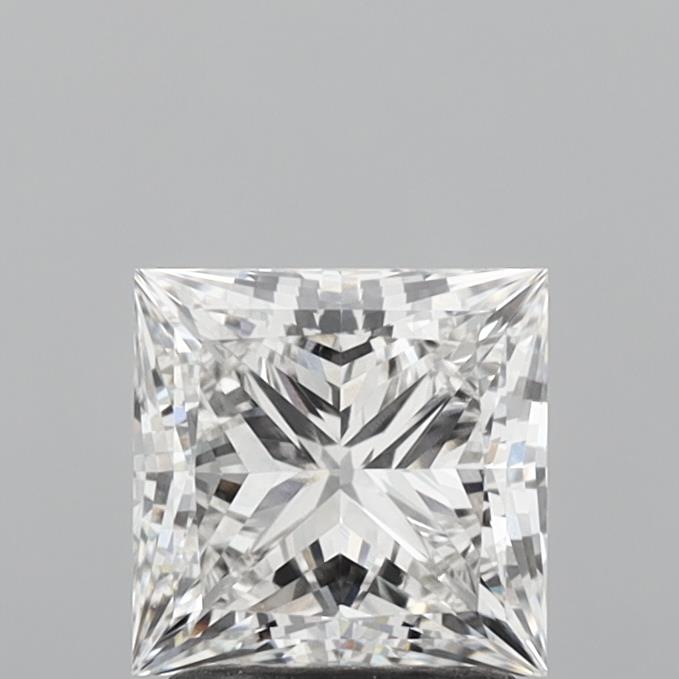 1.80 Carat Princess Shaped, Ideal Cut, F Color, VVS2 Clarity, IGI Certified Lab Grown Diamond
