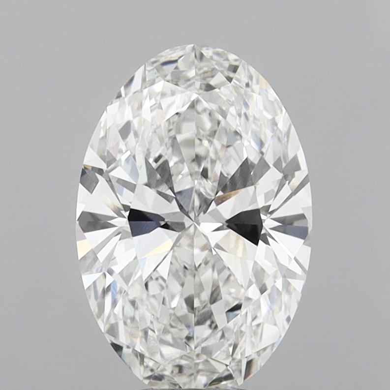 5.05 Carat Oval Shaped, Ideal Cut, F Color, VVS2 Clarity, IGI Certified Lab Grown Diamond