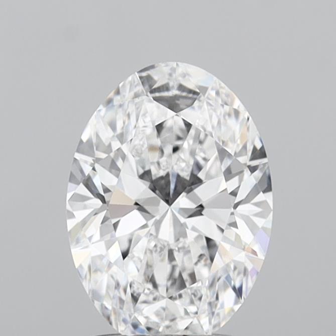 1.54 Carat Oval Shaped, Ideal Cut, D Color, VVS2 Clarity, IGI Certified Lab Grown Diamond