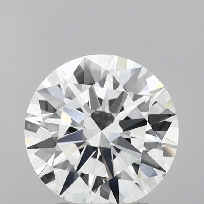 2.02 Carat Round Shaped, Excellent Cut, F Color, VS1 Clarity, IGI Certified Lab Grown Diamond