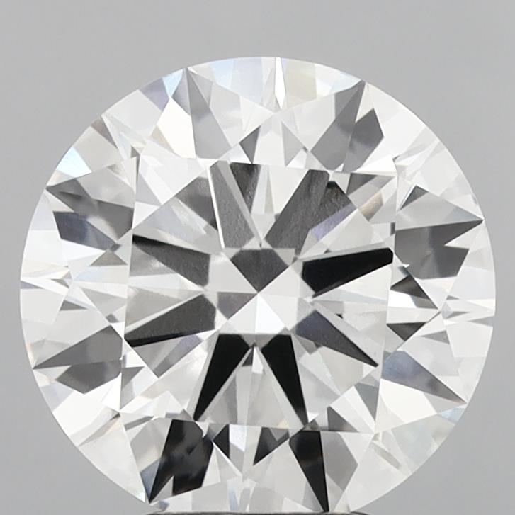 4.86 Carat Round Shaped, Ideal Cut, F Color, VVS2 Clarity, IGI Certified Lab Grown Diamond