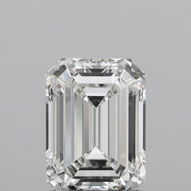 1.52 Carat Emerald Shaped, Ideal Cut, G Color, VS1 Clarity, IGI Certified Lab Grown Diamond