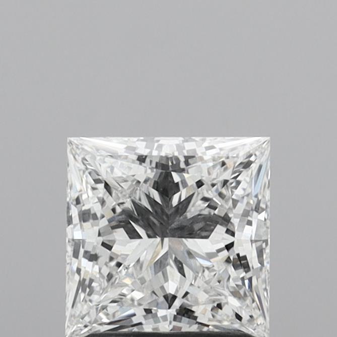 1.53 Carat Princess Shaped, Excellent Cut, D Color, VVS2 Clarity, IGI Certified Lab Grown Diamond