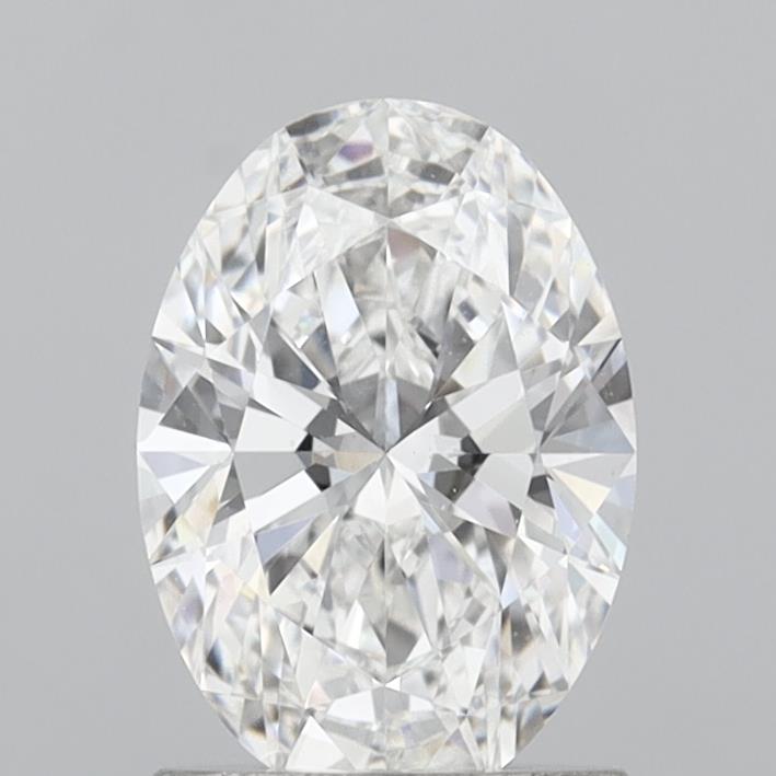 1.36 Carat Oval Shaped, Very Good Cut, D Color, VVS2 Clarity, IGI Certified Lab Grown Diamond