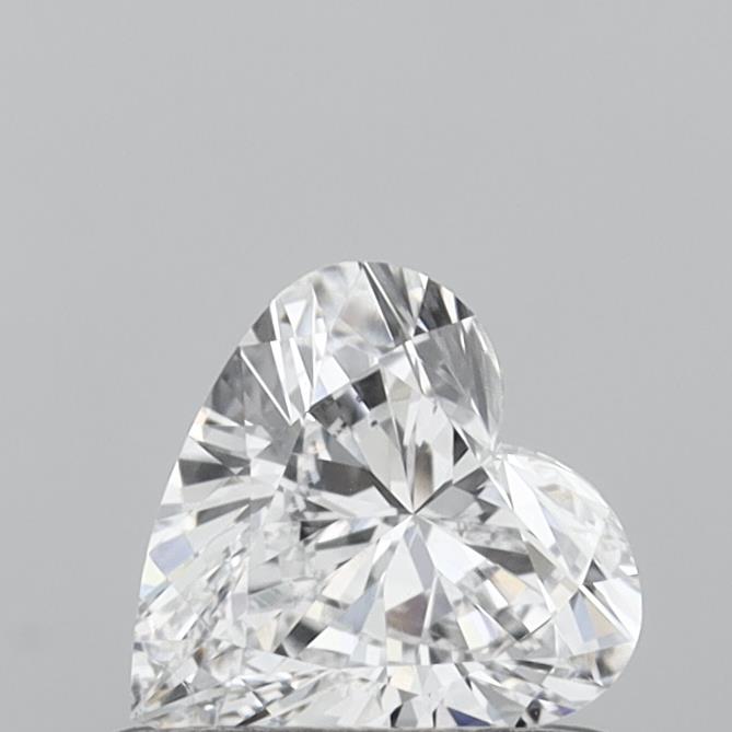 0.51 Carat Heart Shaped, Very Good Cut, D Color, VVS2 Clarity, IGI Certified Lab Grown Diamond