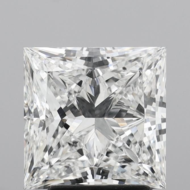 2.92 Carat Princess Shaped, Excellent Cut, E Color, VVS1 Clarity, IGI Certified Lab Grown Diamond