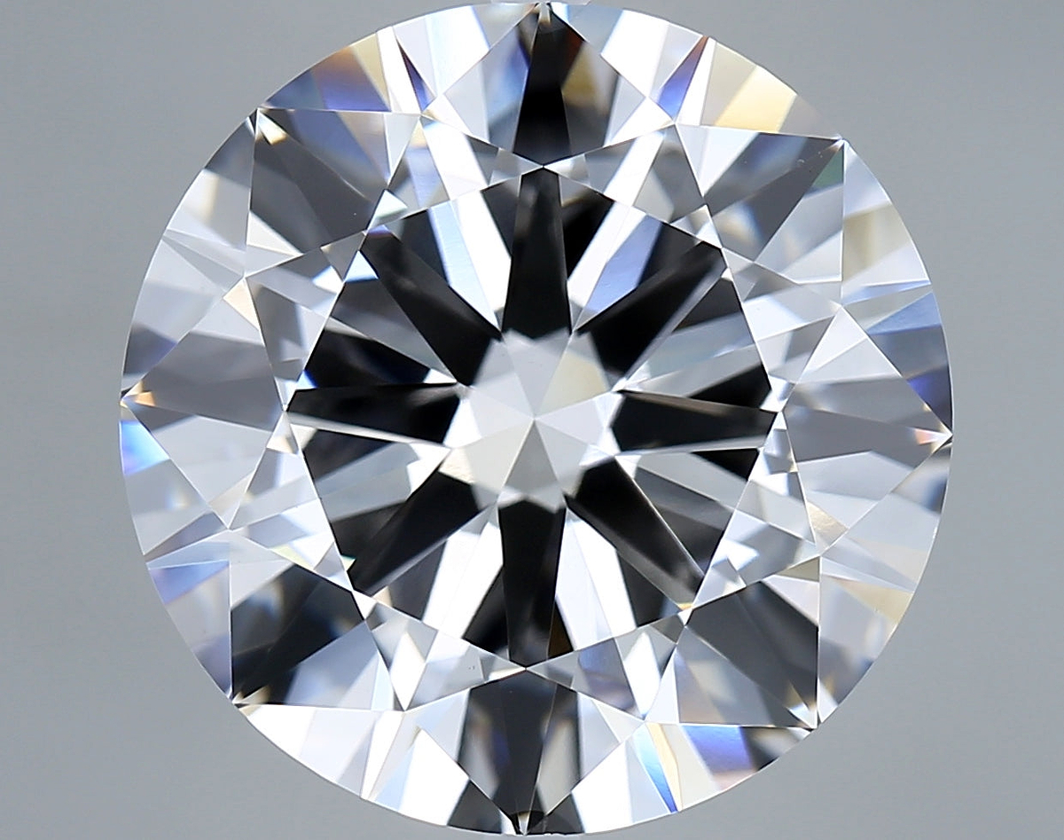 15.00 Carat Round Shaped, Excellent Cut, F Color, VVS2 Clarity, IGI Certified Lab Grown Diamond