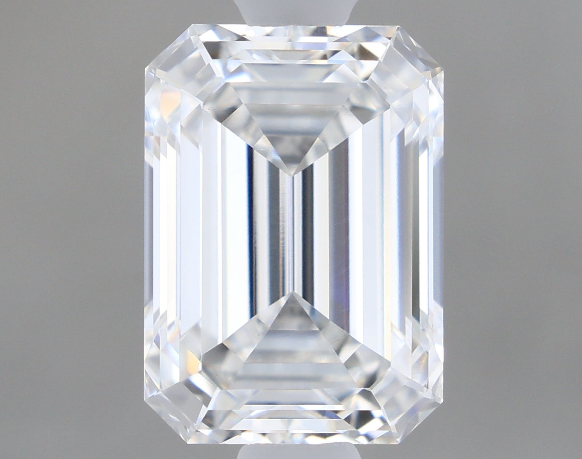1.32 Carat Emerald Shaped, Ideal Cut, E Color, VVS2 Clarity, IGI Certified Lab Grown Diamond