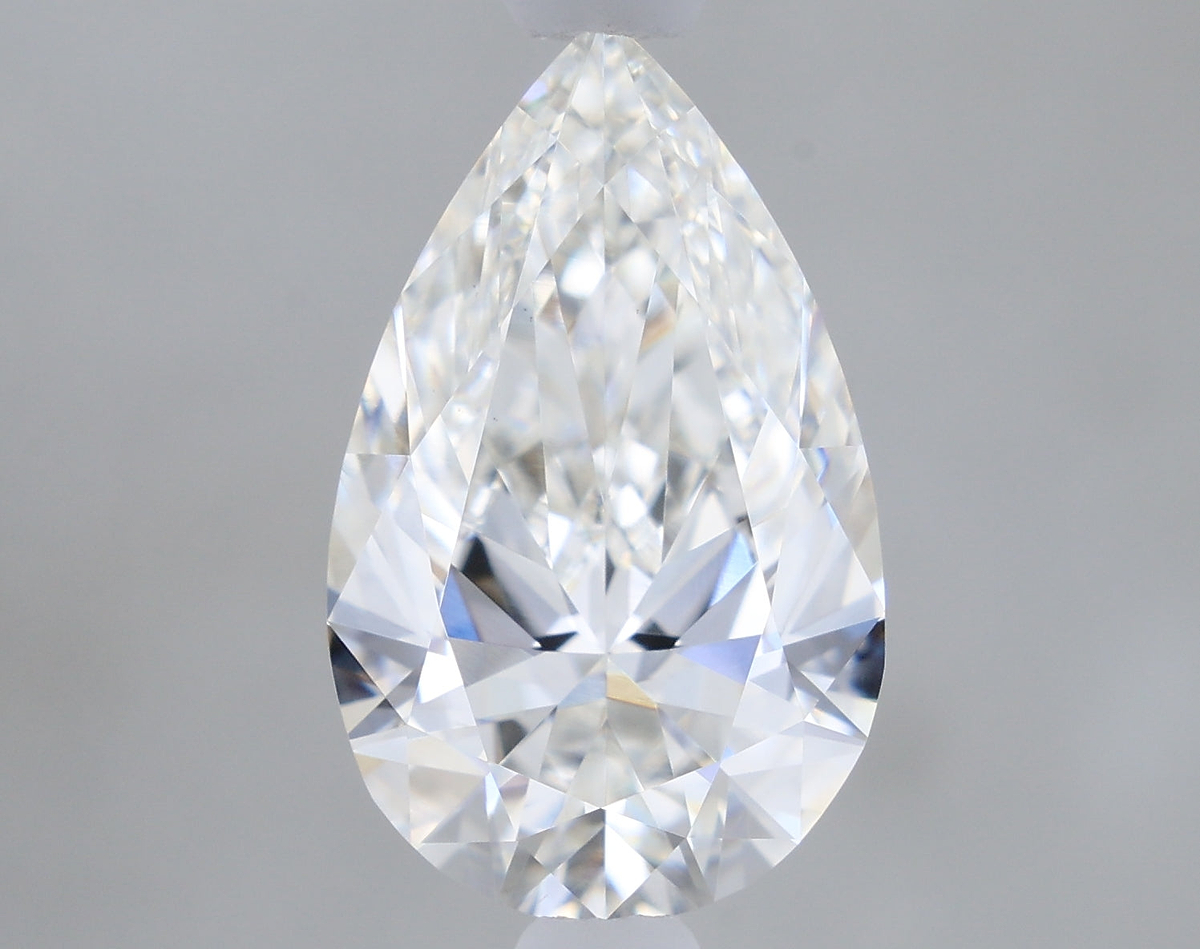 1.10 Carat Pear Shaped, Ideal Cut, G Color, VS1 Clarity, IGI Certified Lab Grown Diamond