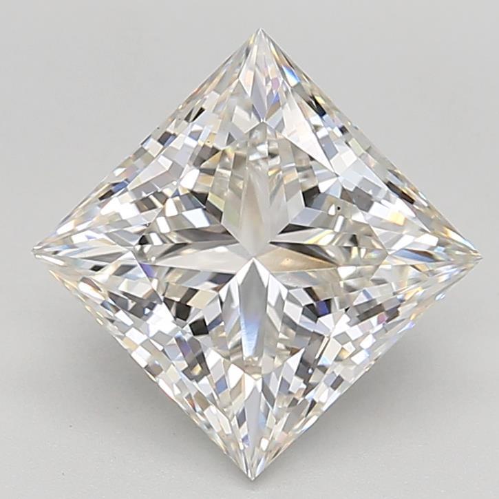4.05 Carat Princess Shaped, Ideal Cut, G Color, VS1 Clarity, IGI Certified Lab Grown Diamond