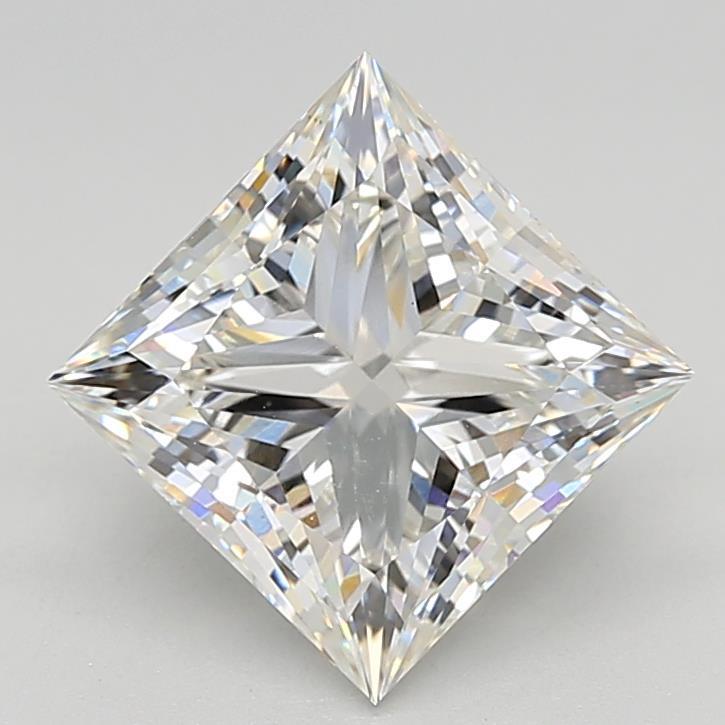 4.04 Carat Princess Shaped, Ideal Cut, G Color, VS1 Clarity, IGI Certified Lab Grown Diamond
