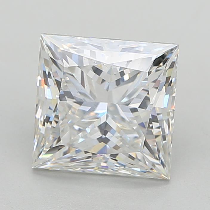 4.07 Carat Princess Shaped, Ideal Cut, G Color, VS1 Clarity, IGI Certified Lab Grown Diamond