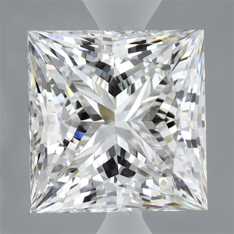 2.90 Carat Princess Shaped, Ideal Cut, G Color, VS2 Clarity, IGI Certified Lab Grown Diamond