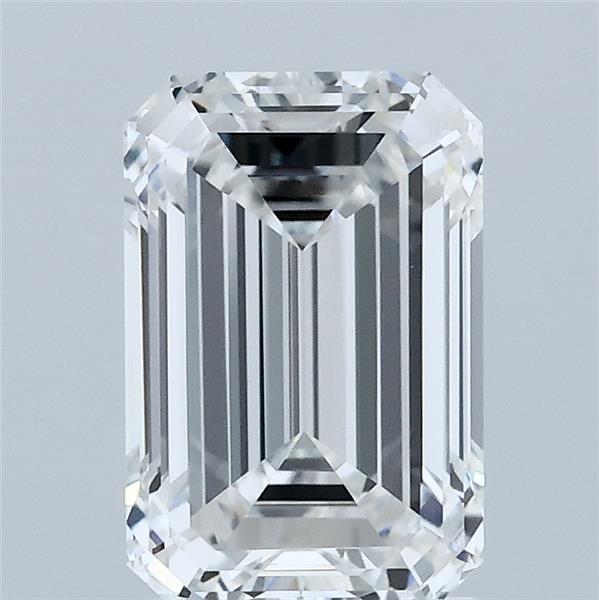 2.07 Carat Emerald Shaped, Ideal Cut, E Color, VVS2 Clarity, IGI Certified Lab Grown Diamond