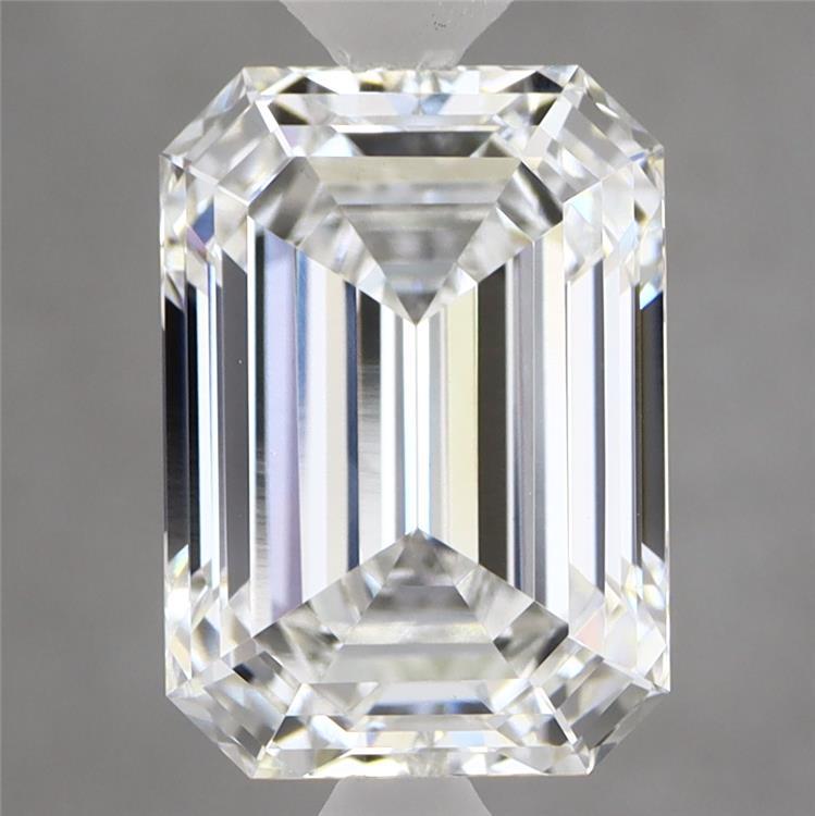 3.88 Carat Emerald Shaped, Ideal Cut, E Color, VVS2 Clarity, IGI Certified Lab Grown Diamond