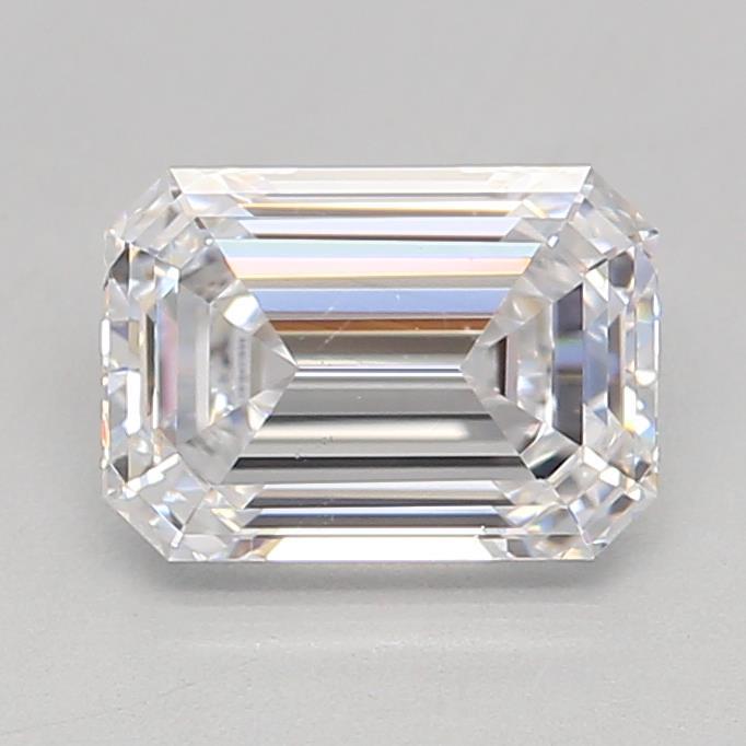 1.08 Carat Emerald Shaped, Ideal Cut, D Color, VS2 Clarity, IGI Certified Lab Grown Diamond
