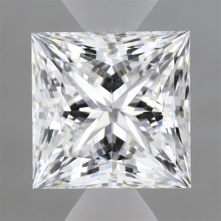 1.58 Carat Princess Shaped, Ideal Cut, D Color, VS1 Clarity, IGI Certified Lab Grown Diamond