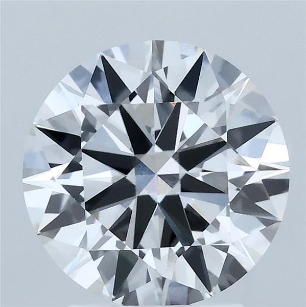2.52 Carat Round Shaped, Ideal Cut, D Color, VVS2 Clarity, IGI Certified Lab Grown Diamond