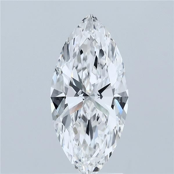 2.08 Carat Marquise Shaped, Ideal Cut, E Color, VVS2 Clarity, IGI Certified Lab Grown Diamond