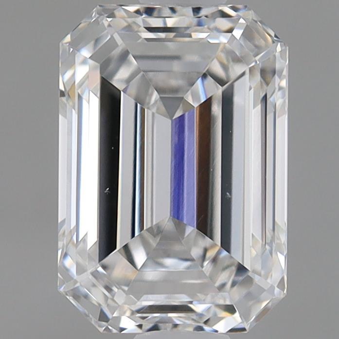 0.95 Carat Emerald Shaped, Ideal Cut, F Color, VVS2 Clarity, IGI Certified Lab Grown Diamond