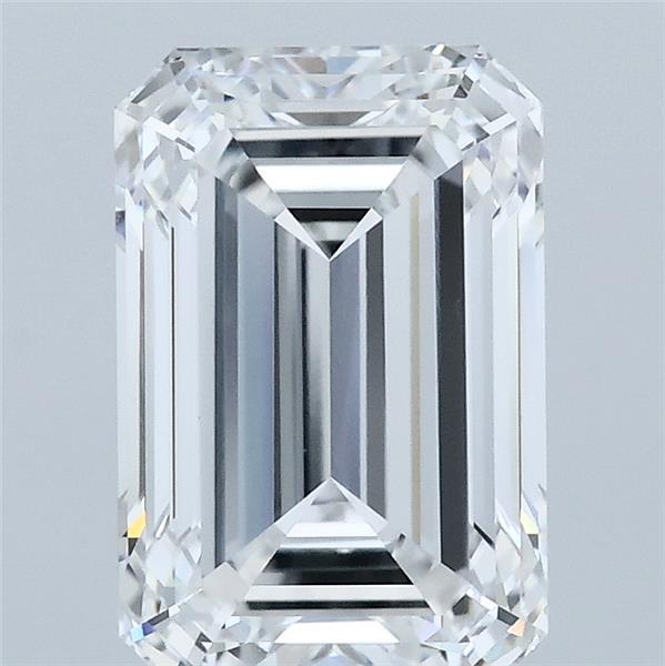 3.06 Carat Emerald Shaped, Ideal Cut, D Color, VVS2 Clarity, IGI Certified Lab Grown Diamond