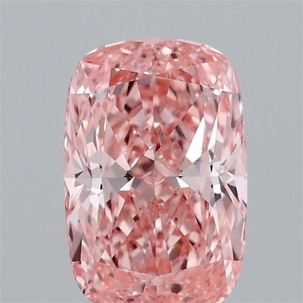 1.04 Carat Cushion Shaped, Ideal Cut, FANCY VIVID PINK Color, VS1 Clarity, IGI Certified Lab Grown Diamond