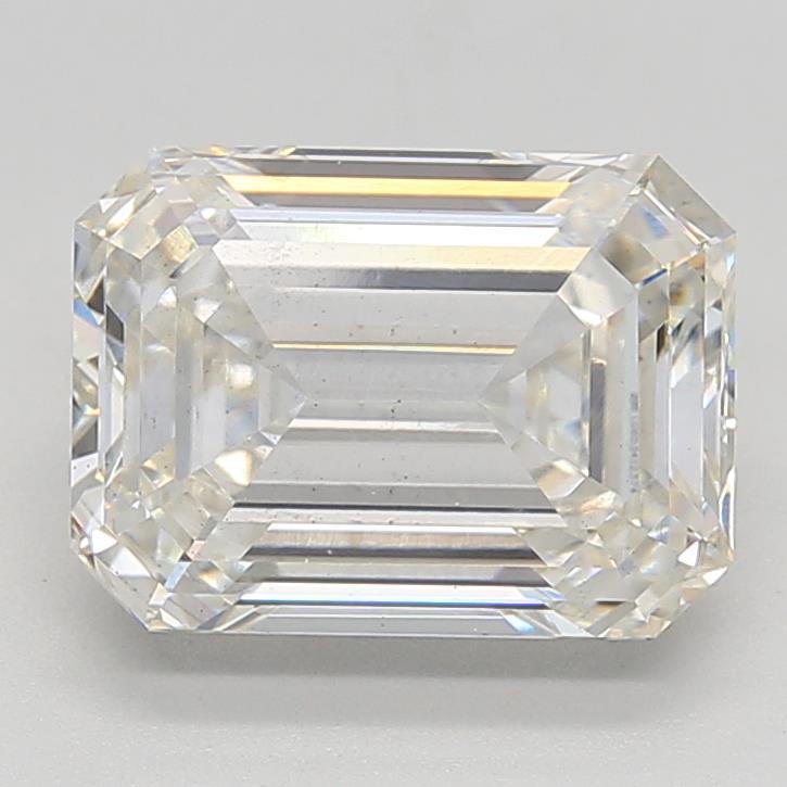 5.04 Carat Emerald Shaped, Ideal Cut, G Color, VS2 Clarity, IGI Certified Lab Grown Diamond