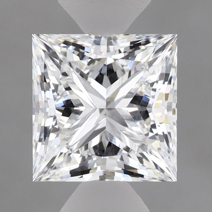1.52 Carat Princess Shaped, Ideal Cut, D Color, VS1 Clarity, IGI Certified Lab Grown Diamond