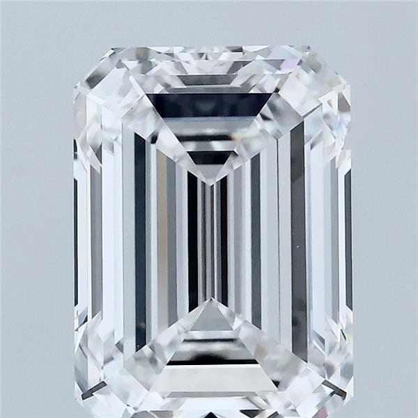 4.26 Carat Emerald Shaped, Ideal Cut, E Color, VVS2 Clarity, IGI Certified Lab Grown Diamond