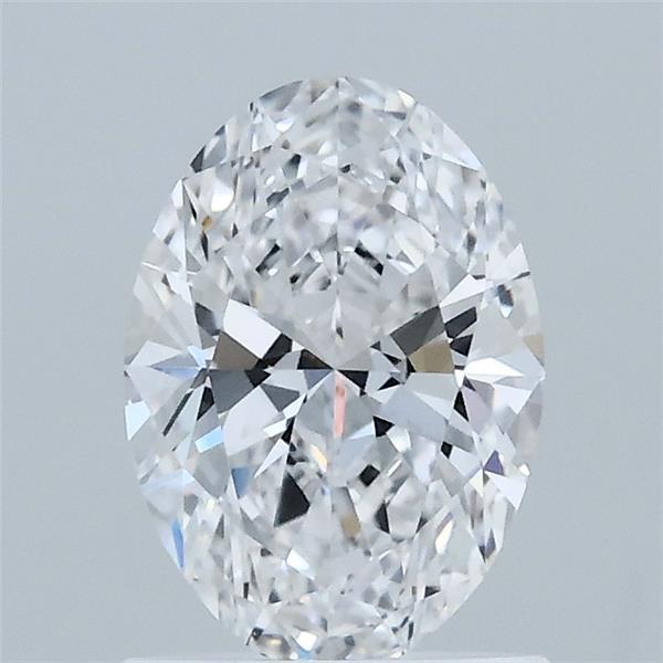 1.06 Carat Oval Shaped, Ideal Cut, D Color, VVS2 Clarity, IGI Certified Lab Grown Diamond