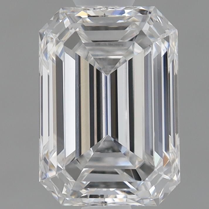 0.98 Carat Emerald Shaped, Ideal Cut, D Color, VS1 Clarity, IGI Certified Lab Grown Diamond