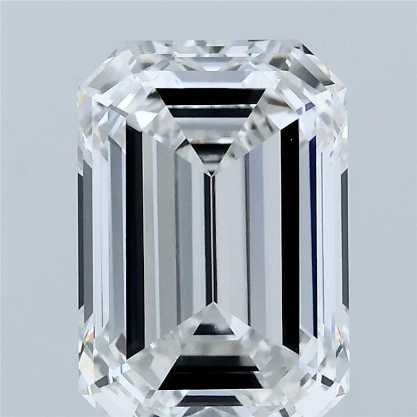 4.08 Carat Emerald Shaped, Ideal Cut, E Color, VVS2 Clarity, IGI Certified Lab Grown Diamond