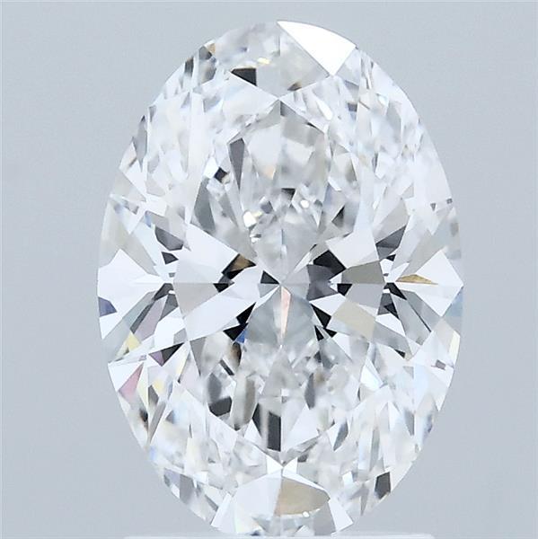1.88 Carat Oval Shaped, Ideal Cut, D Color, VVS2 Clarity, IGI Certified Lab Grown Diamond
